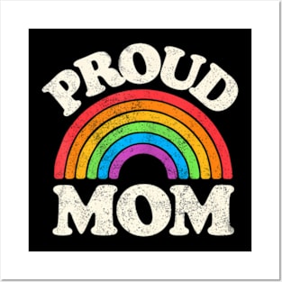 LGBTQ Proud Mom Gay Pride LGBT Ally Mother's Day Posters and Art